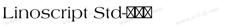 Linoscript Std字体转换